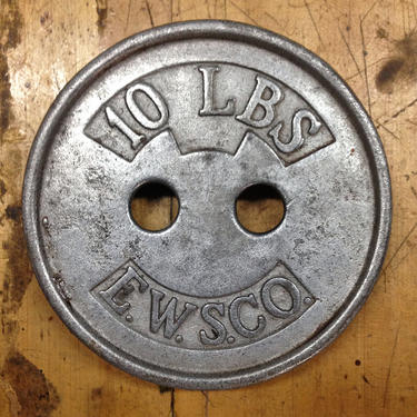 Vintage EWS Eatons Company Button Horse Weight Mercantile Victorian Industrial Carl Aubock Button 