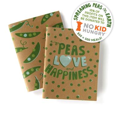 Peas Notebook Set - 10% PROFITS GO TO NO KID HUNGRY