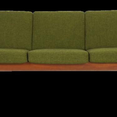 Classic Scandinavian Modern Three-Place Teak Sofa Designed by Grete Jalk