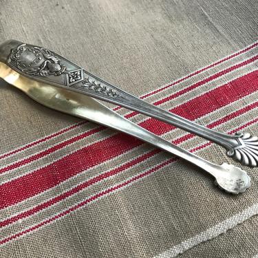 Antique French Sugar Tongs, Goose Design, Silver Plate, Hallmarked by JansVintageStuff
