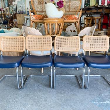 Set of Five Harvey Probber Cane Back Chairs