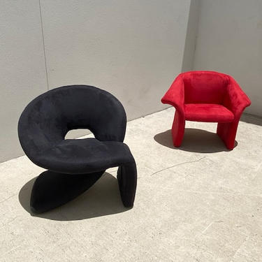 Jay Mar Style Sculptural Red or Black Chairs