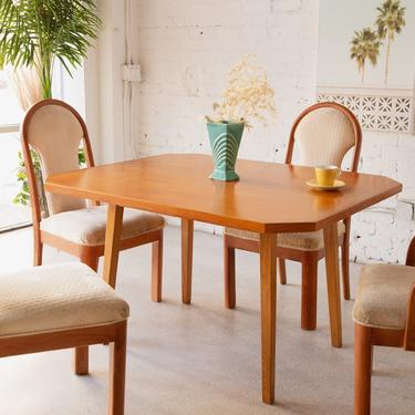 Vintage Birch Wood Dining Table
