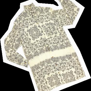 Jean Paul Gaultier 90s printed shirt dress