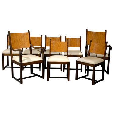 Art Deco Dining Chairs Attributed to Eliel Saarinen
