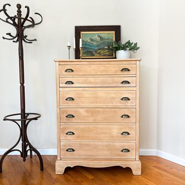 Tall Dresser, Willett Furniture, Gentleman's Chest, Mid Century Chest of Drawers 