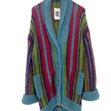 1970s Striped Wool Cardigan