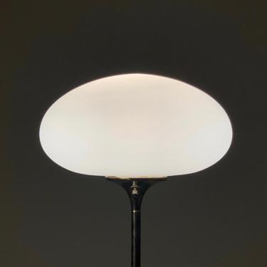 Laurel ‘Mushroom’ Chrome + Frosted Glass Floor Lamp 