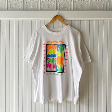 Vintage 1980s St Thomas Tourist Neon T-Shirt XL