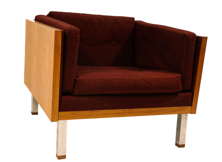 Jydsk Mobelvaerk Mid Century Teak Case Lounge Chair 