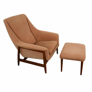Folke Ohlsson Dux Lounge Chair and Ottoman 