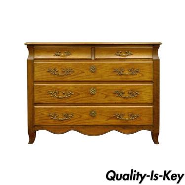 Vintage Baker French Country Louis XV Styl Bachelor Chest Dresser Walnut Commode