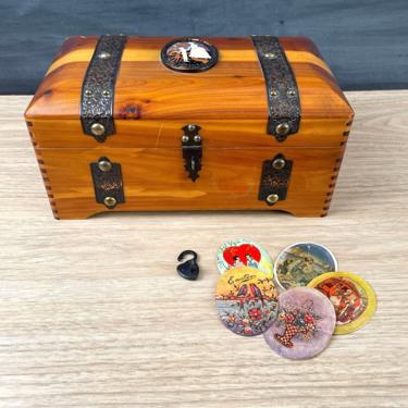 McGraw Box Co. Treasure Chest - vintage 1930s cedar dresser box 