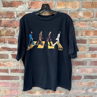 Vintage 90s THE BEATLES T-Shirt by Cronies Size Xl John Lennon Paul McCarthy George Harrison ringo Abbey road 