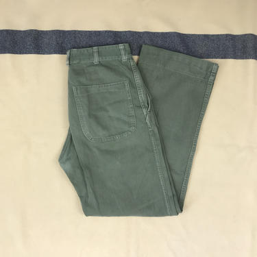 Size 31x30 Vintage 1950s USMC P-58 Cotton Twill Trousers 
