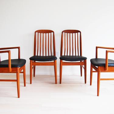 6 Mid Century Modern Benny Linden Teak Dining Chairs 