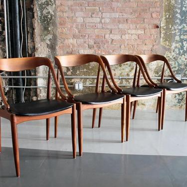 Original Set of 4 Danish Dining Chairs by Johannes Andersen