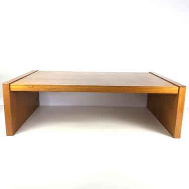 Danish Modern Teak Wood Desk Computer Riser / Organizer Denmark