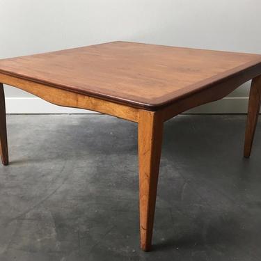 vintage mid century modern square coffee table.