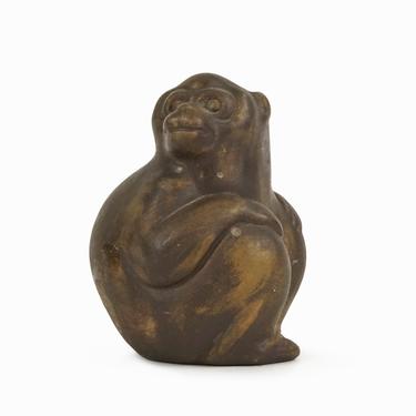 Ceramic Monkey Figurine 