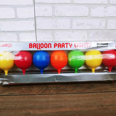 NOS Blinky Products Balloon Party Lights Patio Lanterns 7 Lights 