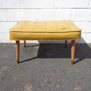 Mid Century Modern Antique Stool Ottoman Footstool Footrest Hassock MCM Rustic Seating Wood Chair Primitive Retro Foot stool Bed Bench Boho 
