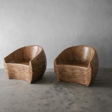 Pair of Barrel Chairs by Clayton Tugunon for Snug 