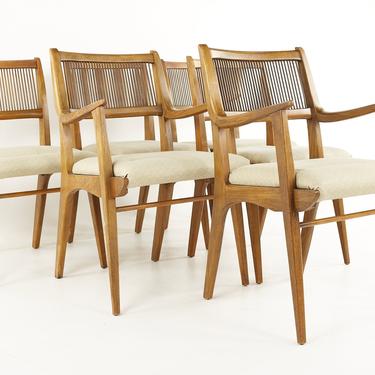 John Van Koert for Drexel Profile Mid Century Dining Chairs - Set of 6 - mcm 
