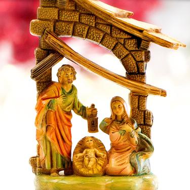 VINTAGE: Italian Holy Family - Nativity Figurine - Mary, Joseph, Baby Jesus - Madi in Italy - SKU 24-B-00033233 