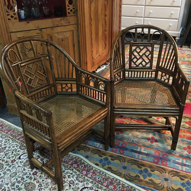 Pair of wicker arm chairs by TheMarketHouse