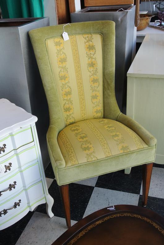 green velvet chair $150 each 2 available