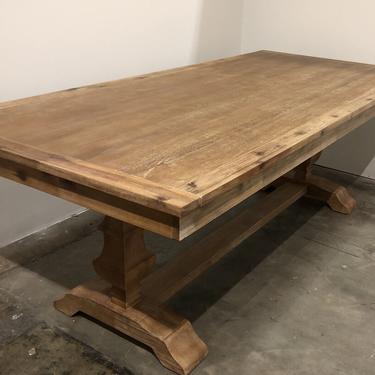 Rustic wash All Wood Dining Table