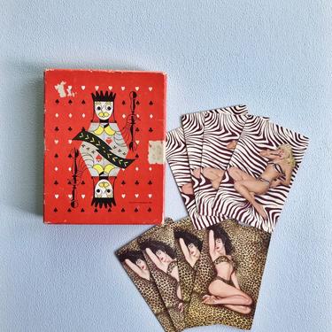 Vintage Double Deck Esquire Pin Up Playing Cards, Al Moore Designs 