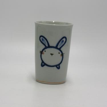 vintage ceramic bunny mug children's dishes 