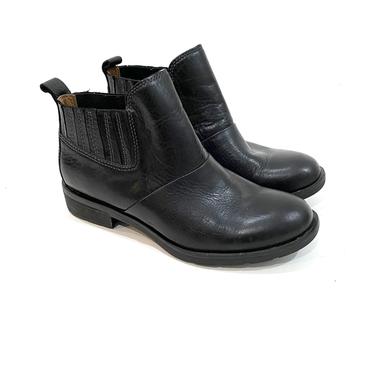 black leather ankle boots size 7 