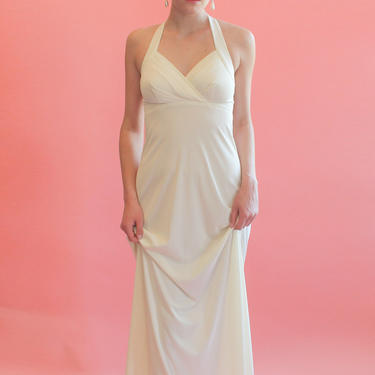White Jersey Gown 