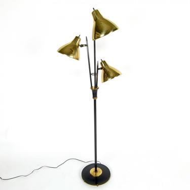C.1960 Three Shade Floor Lamp