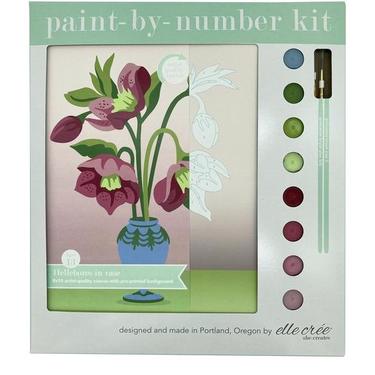 Hellebores in Vase Paint-by-Number Kit