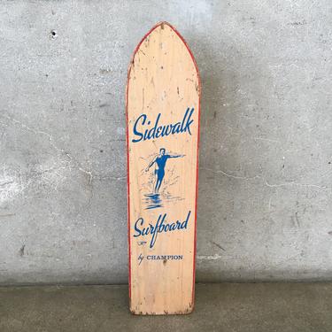 Rare Vintage Skateboard  &quot;Sidewalk Surfboard&quot; by Nash / Champion