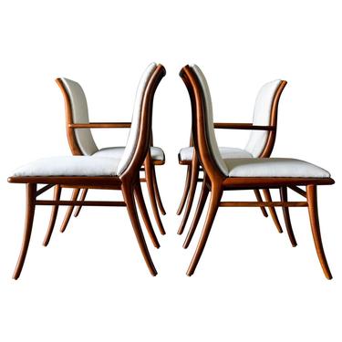 Walnut Dining Chairs by T.H. Robsjohn-Gibbings for Widdicomb, ca. 1960