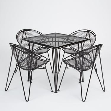 Four-Seat “Radar” Patio Dining Set by Maurizio Tempestini for Salterini