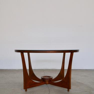 Gorgeous Original Mid-century Modern Coffee Table Professionally Refinished in Walnut in The Manner of Adrian Pearsall 