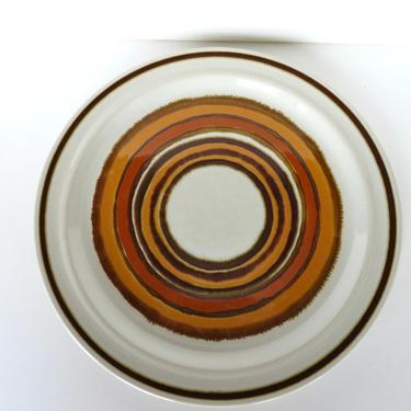 Vintage Acsons Corona Dinner Plate From Japan, Single Orange and Brown Mod Stoneware Plate 