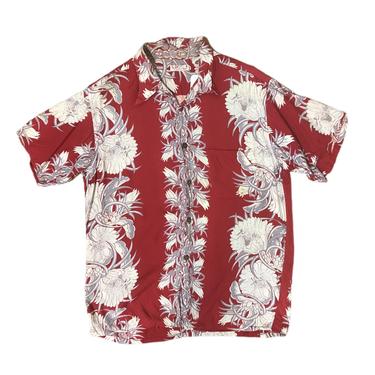 (XL) Sun Surf Red Hawaiian Shirt 071721 LM