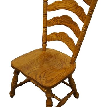 Virginia House Oak Rustic Country Style Ladderback Dining Side Chair 4300-320 