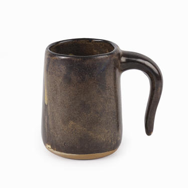 Edna Arnow Ceramic Cup Brown Coffee Mug 