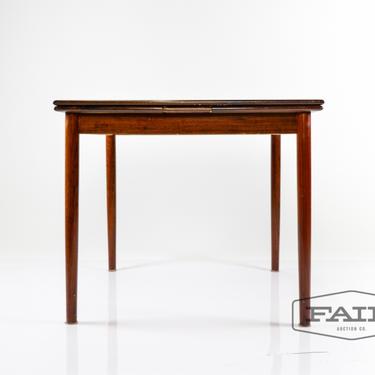 Square Rosewood Table with Leaves