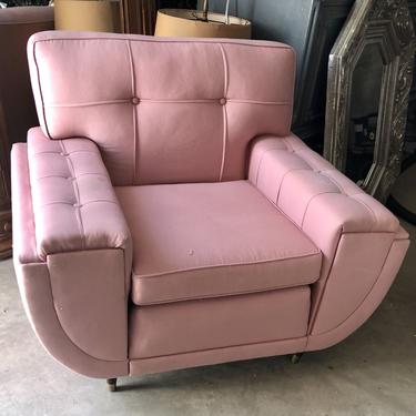 Art Deco Midcentury Pink Chair