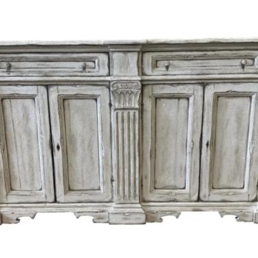 Italian Tuscan Painted Credenza Sideboard Buffet - Early 20th C