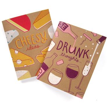 Wine + Cheese Notebook Set